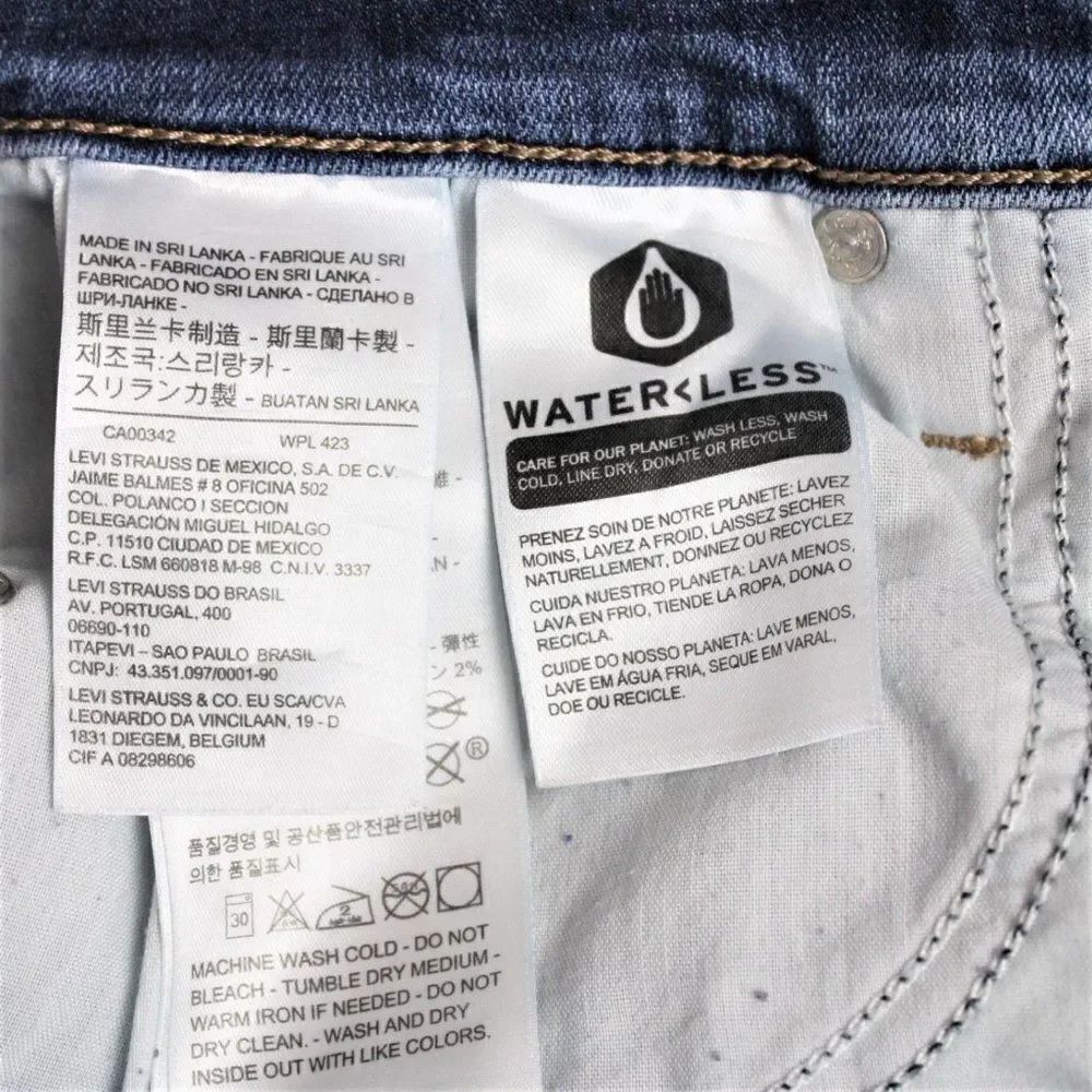 Levi’s 505 Jeans Straight Leg Mid-Rise Blue Medium Wash Women’s 31 X 30 Size 12 - Picture 7 of 8